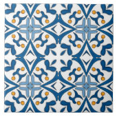 Ethnic ceramic tile in portuguese tegeltje (Voorkant)