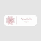 Ethnic Coral Mandala Naamplaatje (Voorkant)