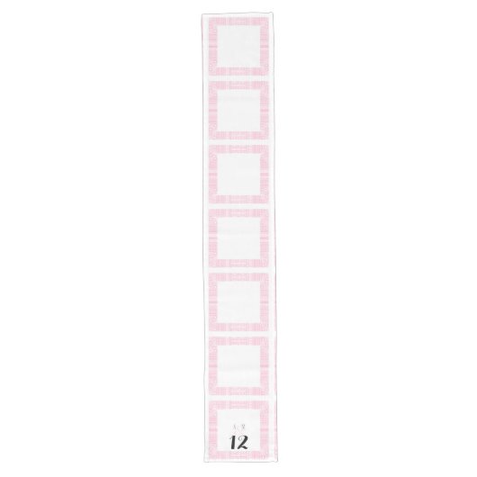 Ethnic Design Personalised Weddentable Runner 1 Lange Tafelloper (Voorkant)