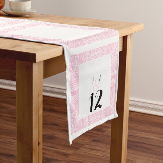 Ethnic Design Personalised Weddentable Runner 1 Lange Tafelloper (Voorbeeld)