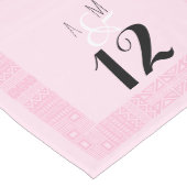 Ethnic Design Personalised Wedding Table Runner 2 Lange Tafelloper (Hoek)