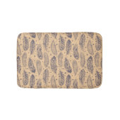 Ethnic Feather Outline Patroon Badmat (Voorkant)