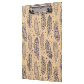 Ethnic Feather Outline Patroon Klembord (Links)