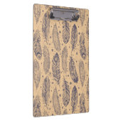 Ethnic Feather Outline Patroon Klembord (Rechts)