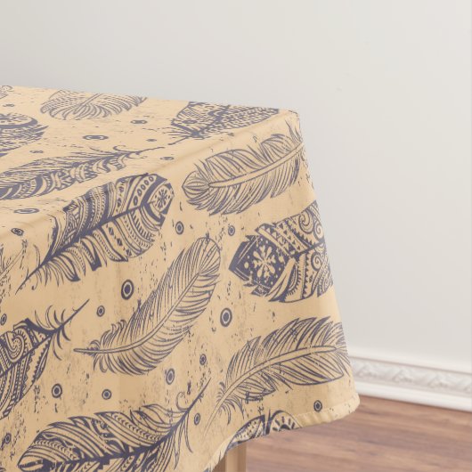 Ethnic Feather Outline Patroon Tafelkleed (Voorbeeld)