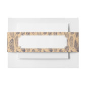 Ethnic Feather Outline Patroon Uitnodigingen Wikkel (Voorkant Voorbeeld)