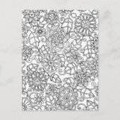 Ethnic Floral Doodle Briefkaart (Voorkant)