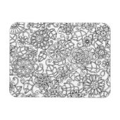 Ethnic Floral Doodle Magneet (Horizontaal)