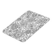 Ethnic Floral Doodle Magneet (Linkerzijde)