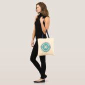 Ethnic floral mandala.monogram tote bag (Voorkant (model))