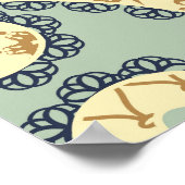 Ethnic floral, paisley vintage style. poster (Hoek)