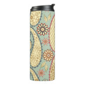 Ethnic floral, paisley vintage style. thermosbeker (Gedraaid links)