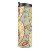 Ethnic floral, paisley vintage style. thermosbeker (Geroteerd rechts)