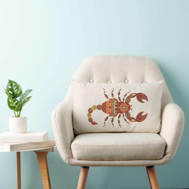 Ethnic Floral Scorpion Kussen (Stoel)