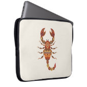 Ethnic Floral Scorpion Laptop Sleeve (Voorkant Rechts)