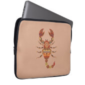Ethnic Floral Scorpion Laptop Sleeve (Voorkant Rechts)
