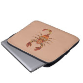 Ethnic Floral Scorpion Laptop Sleeve (Voorkant onderkant)