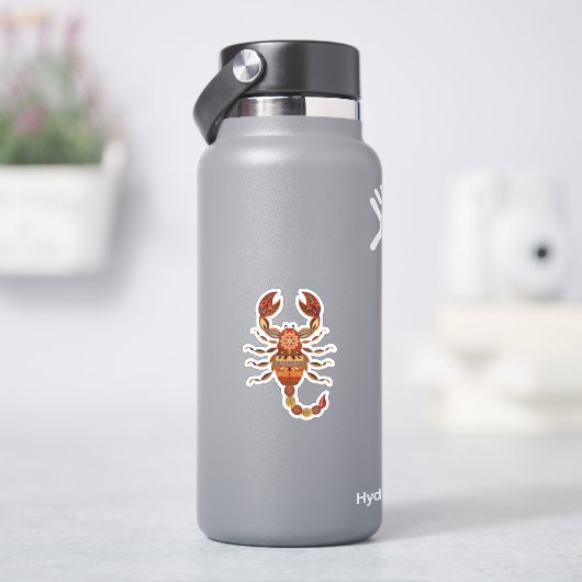 Ethnic Floral Scorpion Sticker (HydroFlask)