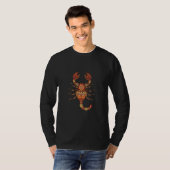 Ethnic Floral Scorpion T-shirt (Voorkant volledig)