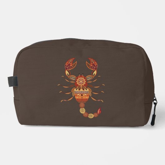 Ethnic Floral Scorpion Toilettasje (Voorkant)