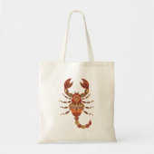 Ethnic Floral Scorpion Tote Bag (Voorkant)