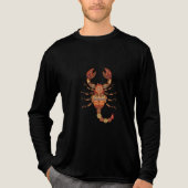 Ethnic Floral Scorpion Tri-Blend Shirt (Voorkant volledig)