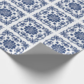 Ethnic folk ceramic tile in talavera style cadeaupapier (Hoek)