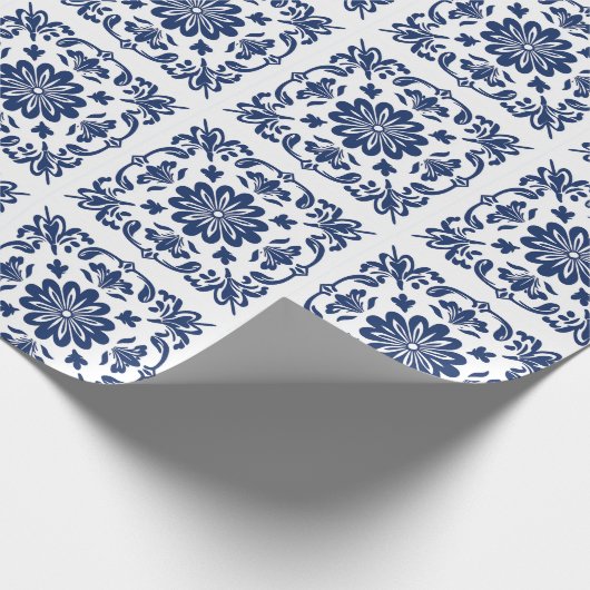 Ethnic folk ceramic tile in talavera style cadeaupapier (Hoek)