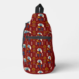Ethnic Folk Pattern Sling Bag