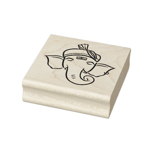 Ethnic Ganesha | Indian God Drawing Rubberstempel (Stempel)
