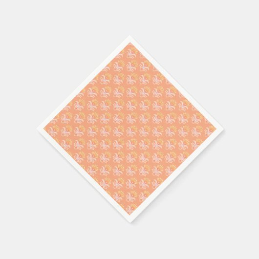 ethnic geometric paisley floral seamless pattern servet (Hoek)