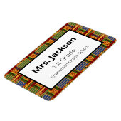 Ethnic Kente K84 Docent 1e rang Magneet (Linkerzijde)