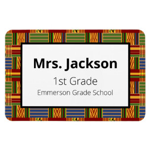 Ethnic Kente K84 Docent 1e rang Magneet