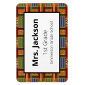 Ethnic Kente K84 Docent 1e rang Magneet (Verticaal)