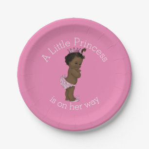Ethnic Little Princess Baby shower Pink Papieren Bordje