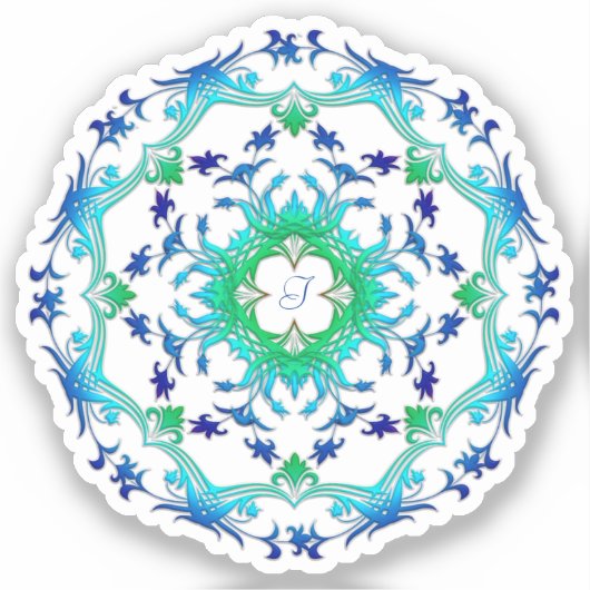 Ethnic Mandala Design Sticker (Voorkant)