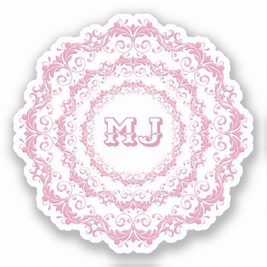 Ethnic Mandala Design Sticker (Voorkant)