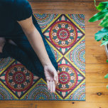 Ethnic Mandala Pattern Yogamat<br><div class="desc">Etnische mandala yoga mat voor yoga-instructeurs en yoga-liefhebbers.</div>