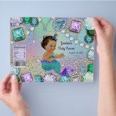 Ethnic Mermaid Baby shower Chip Bag Wrappers Flyer (Hand)