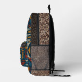 Ethnic motif chitenge Africa Print Cut Sew Bag Bedrukte Rugzak (Rechts)