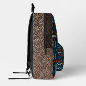 Ethnic motif chitenge Africa Print Cut Sew Bag Bedrukte Rugzak (Links)