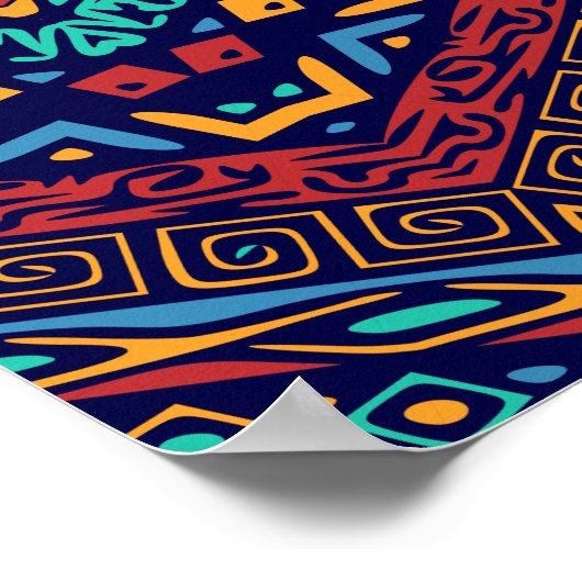 Ethnic Motifs Poster (Hoek)