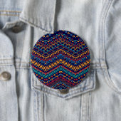 Ethnic Motifs Ronde Button 4,0 Cm (In situ)