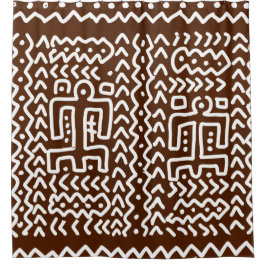 Ethnic Mudcloth Pattern Douchegordijn