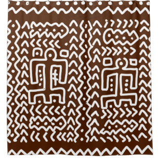 Ethnic Mudcloth Pattern Douchegordijn