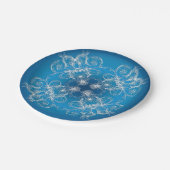 Ethnic Oriental Circle Ornament Papieren Bordje (Gekanteld)