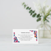 Ethnic Ornate Folk Birds and Flowers Wedding Informatiekaartje (Staand voorkant)