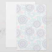 Ethnic Paisley Pattern Briefpapier (Voorkant / Achterkant)