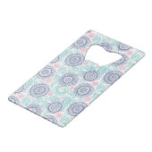 Ethnic Paisley Pattern Creditkaart Flessenopener (Voorkant Gekanteld)