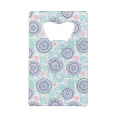 Ethnic Paisley Pattern Creditkaart Flessenopener (Achterkant)